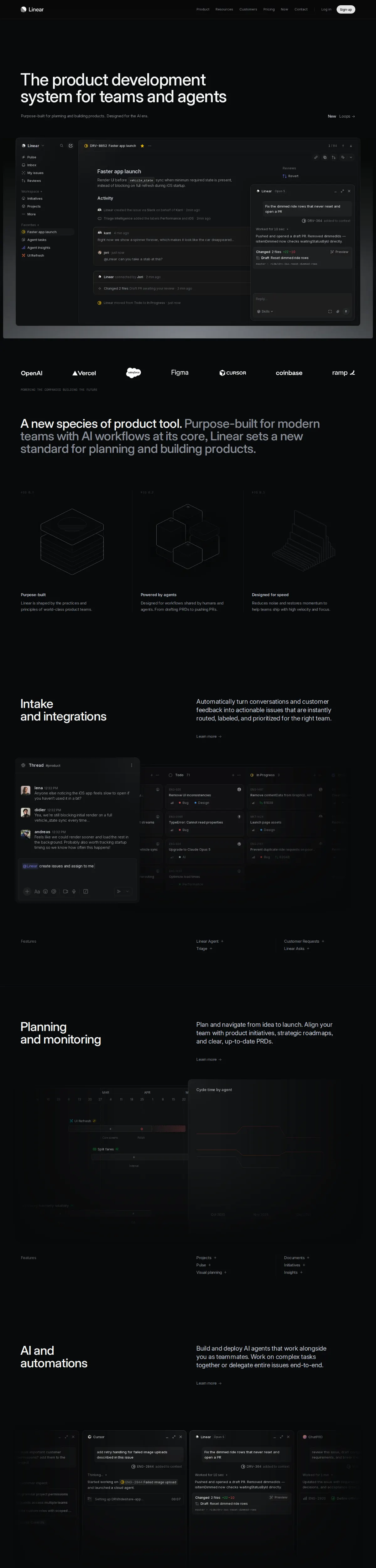 Linear full-page capture.