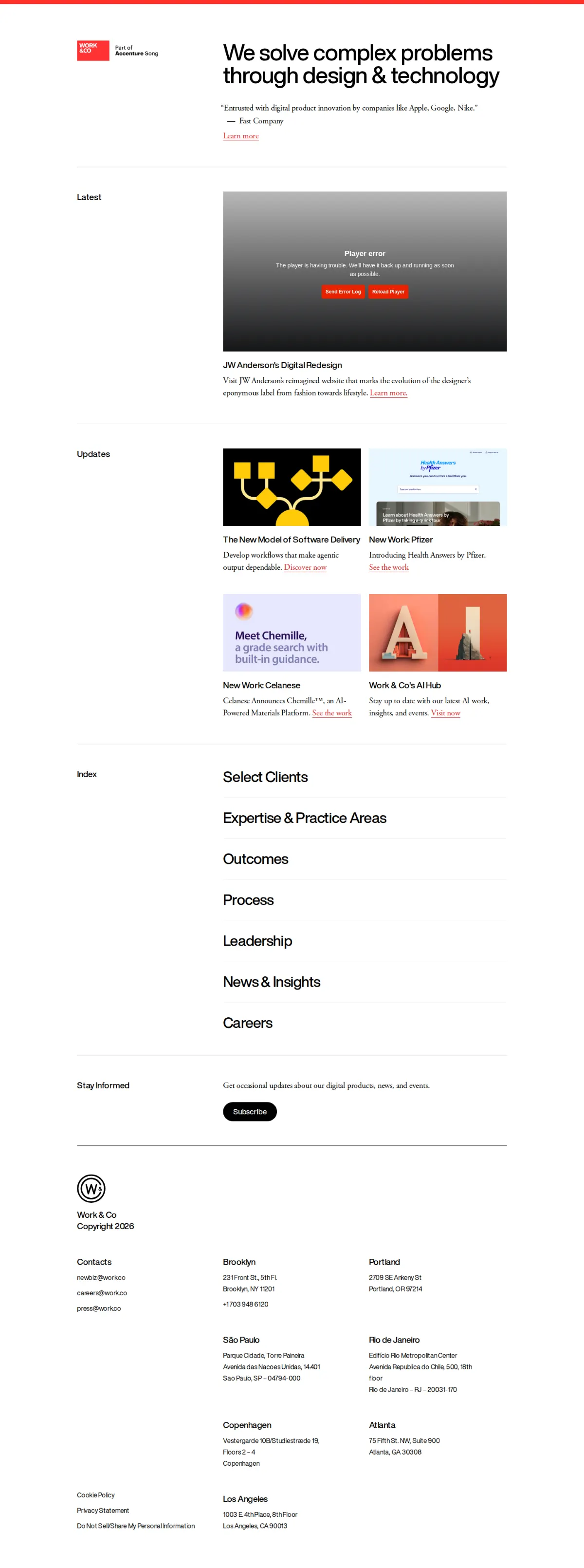 Work & Co full-page capture.